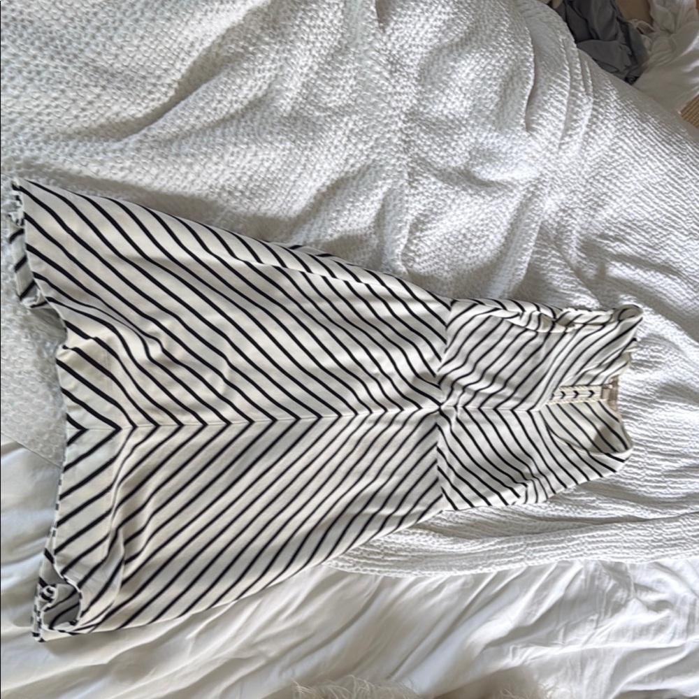 Banana Republic Vintage.  Black and White Striped Dress. Size 0